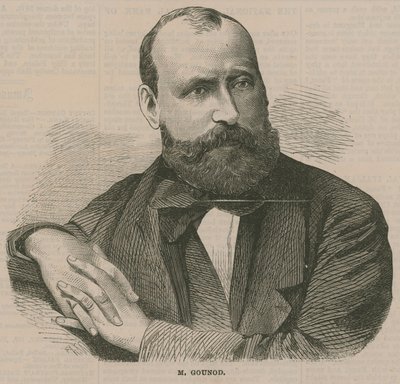 Portrét Charlese-Francoise Gounoda od English School