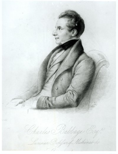 Portrét Charlese Babbage (1792-1871) 1832 od English School