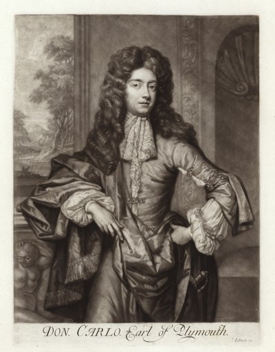 Portrét Charlese Fitzcharlese, hraběte z Plymouthu od English School