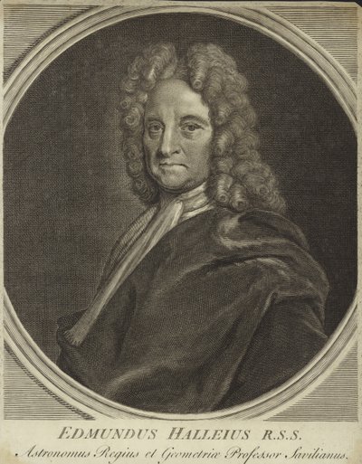 Portrét Edmonda Halleyho od English School
