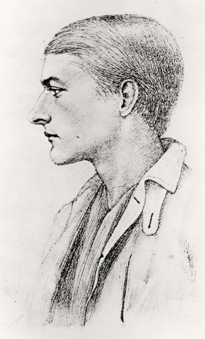 Portrét Edwarda Fitzgeralda od English School