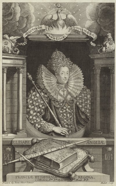 Portrét Alžběty I. Anglické od English School