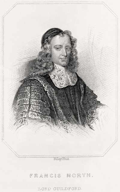 Portrét Francise Northa, Lord Guildford, 1835 od English School