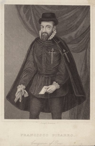 Portrét Francisca Pizarra od English School