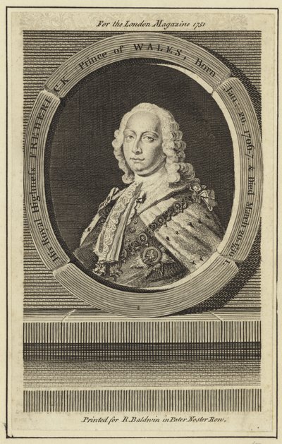 Portrét Fredericka, prince z Walesu od English School