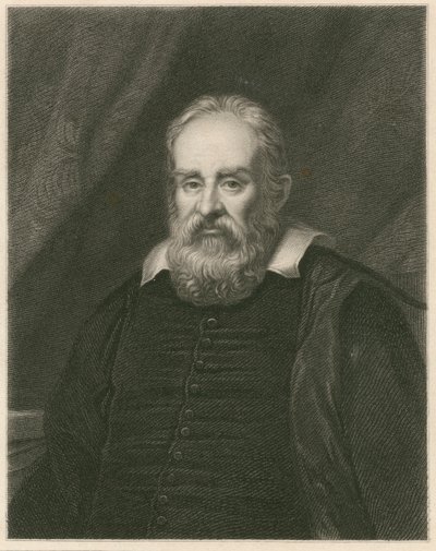 Portrét Galileo Galilei od English School
