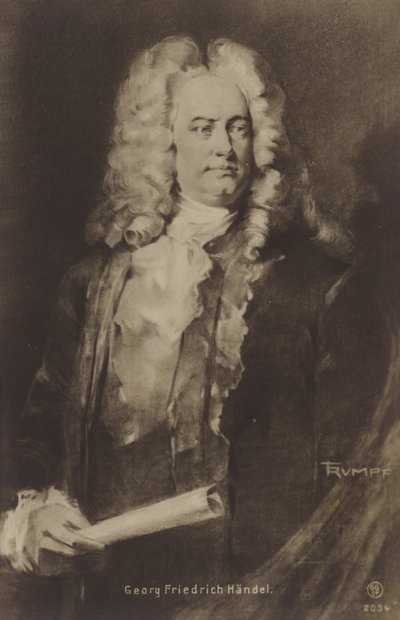 Portrét George Friedricha Händela od English School