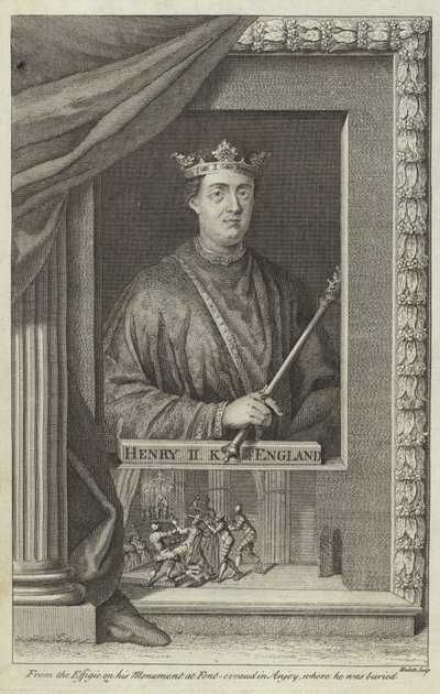Portrét anglického Jindřicha II od English School