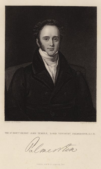 Portrét Henry John Temple od English School