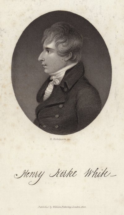Portrét Henry Kirke White od English School