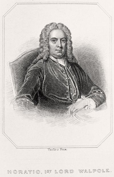 Portrét Horatio, 1. lord Walpole, 1835 od English School