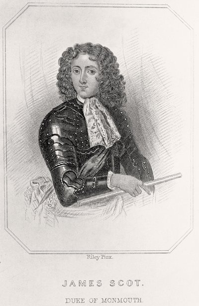 Portrét Jamese Scota, vévody z Monmouthu, 1835 od English School
