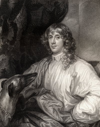 Portrét Jamese Stuarta (1612-55) 1. vévoda z Richmondu, z Lodges British Portraits, 1823 od English School