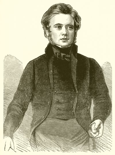 Portrét Johna Brighta v roce 1843 od English School
