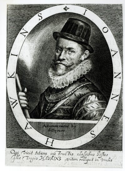 Portrét Johna Hawkinse (1532-1595) od English School
