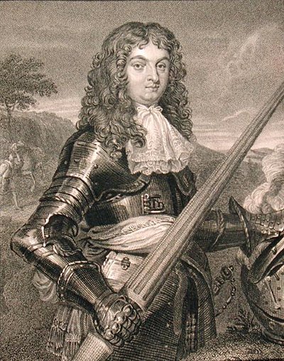Portrét Johna Leslieho, vévody z Rothes (1630-81), z knihy "Lodge