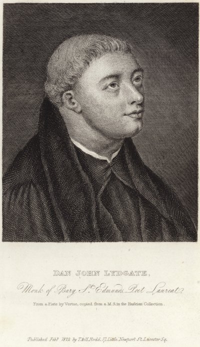 Portrét Johna Lydgatea z Bury od English School