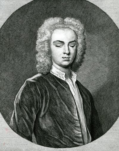 Portrét Johna Stanleyho (1712-86) (rytina) od English School