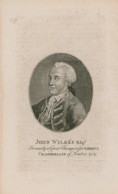 Portrét Johna Wilkese od English School