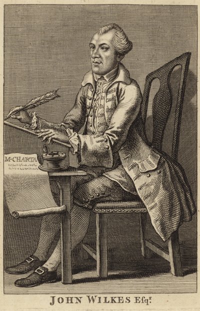 Portrét Johna Wilkese od English School