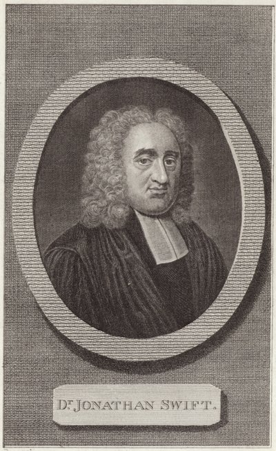Portrét Jonathana Swifta od English School