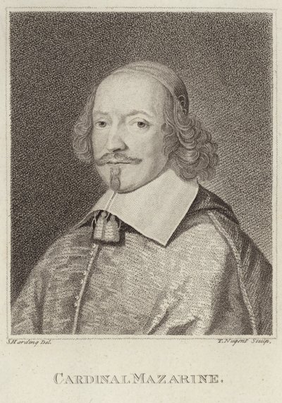 Portrét Julese Mazarina od English School