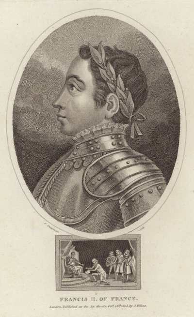 Portrét francouzského krále Františka II od English School