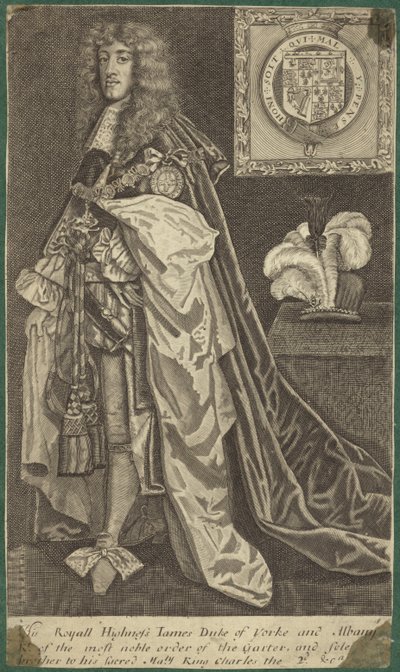 Portrét anglického krále Jakuba II od English School