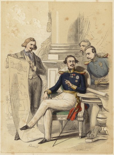 Portrét bavorského krále Ludvíka II. (barevná rytina) od English School