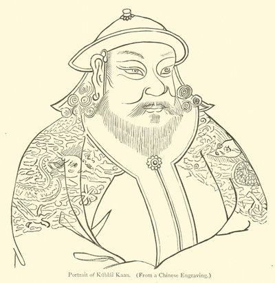 Portrét Kublai Kaan od English School