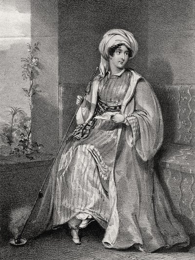 Portrét lady Hester Stanhopeové, od English School