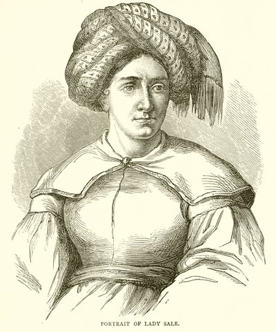 Portrét Lady Sale od English School