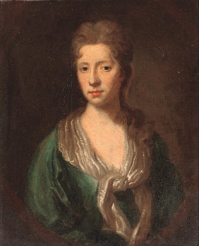 Portrét Marthy, manželky sira Williama Claytona, kolem roku 1756 od English School