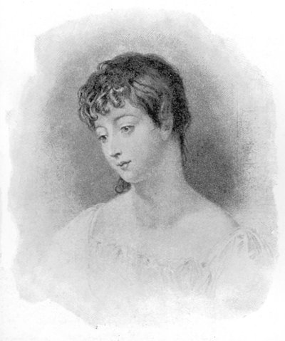 Portrét Mary Chaworth od English School