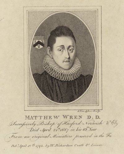 Portrét Matthewa Wrena od English School
