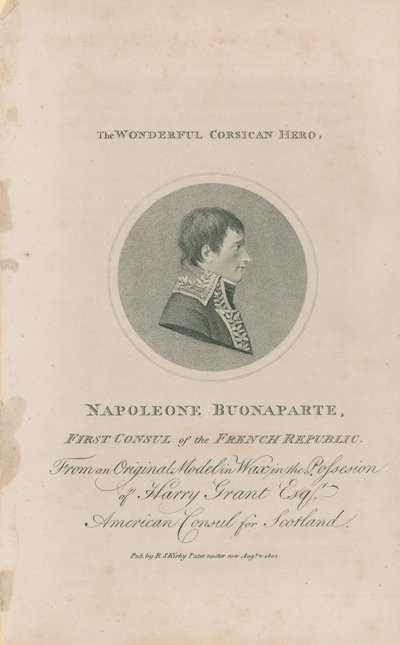 Portrét Napoleona Bonaparta od English School
