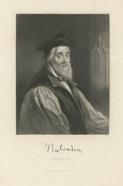 Portrét Nicholase Ridleyho od English School