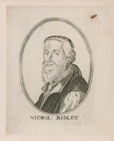 Portrét Nicholase Ridleyho od English School