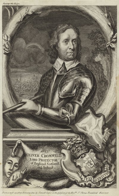 Portrét Olivera Cromwella od English School