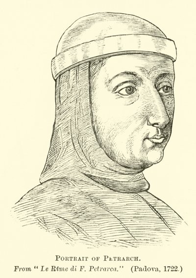 Portrét Petrarca od English School