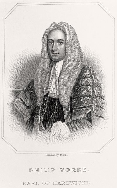 Portrét Philipa Yorkea, hraběte z Hardwicke, 1835 od English School