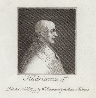 Portrét papeže Adriana IV od English School