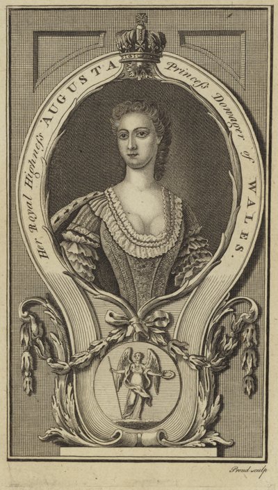 Portrét princezny Augusty Saxe-Gotha-Altenburg od English School