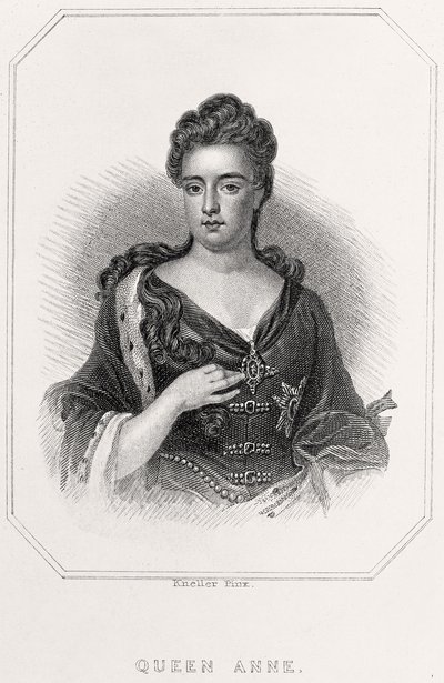 Portrét královny Anny, 1835 od English School