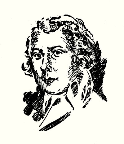 Portrét Richarda Brinsleyho Sheridana (litografie) od English School