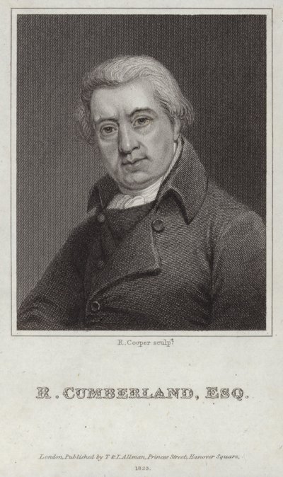 Portrét Richarda Cumberlanda od English School