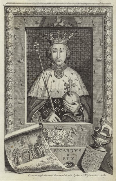 Portrét anglického Richarda II od English School