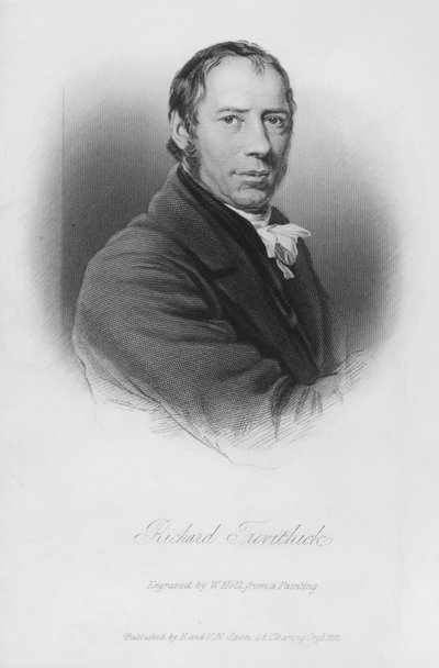 Portrét Richarda Trevithicka (rytina) od English School