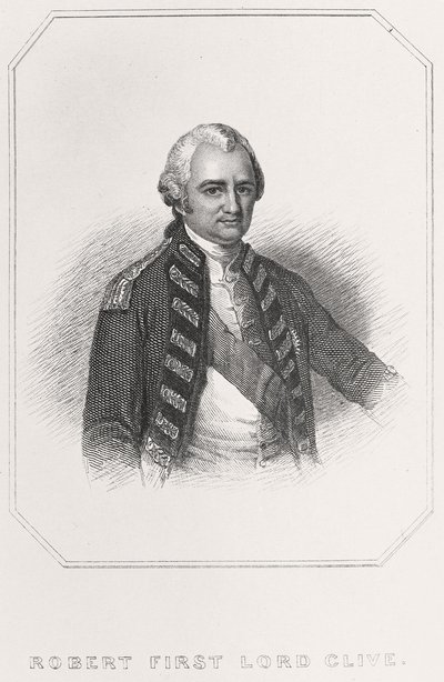 Portrét Roberta 1. Lorda Clive, 1835 od English School