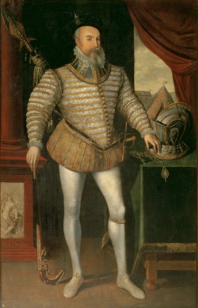 Portrét Roberta Dudleyho, hraběte z Leicesteru (asi 1532-88), 1585 od English School